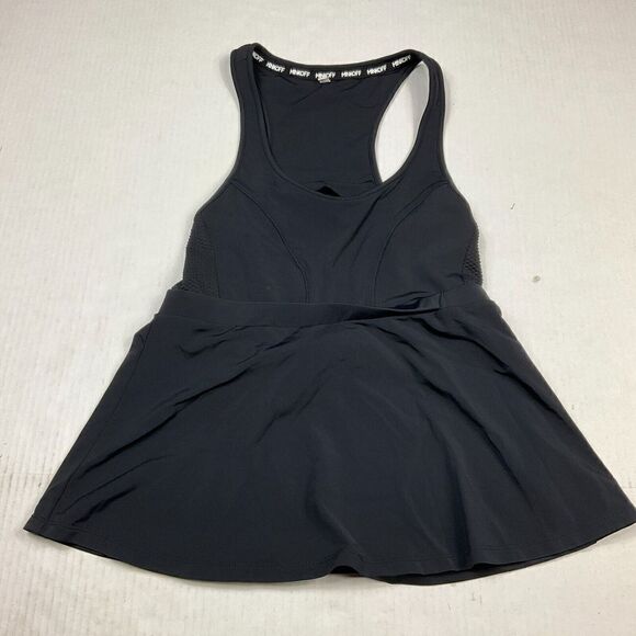 Rebecca Minkoff Workout Tank Top Black Sleeveless Cut Out Back Active M Medium